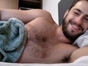 Preview 4 of Straight roommate invites you to bed for a nap - hairy chested stud - uncut cock - alpha male
