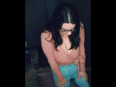 Yet another clip too sexy for TikTok, wetting myself in my jeans after a little pee pee dance