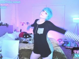 Cute Blue_Hair Alt Girl Teases You Live on_Cam