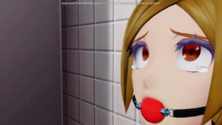 Restroom Playtime (Yuri Bondage Sex) - 3D MMD