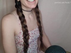 Video Innocent teen trying to figure out how to use a dildo ASMR roleplay