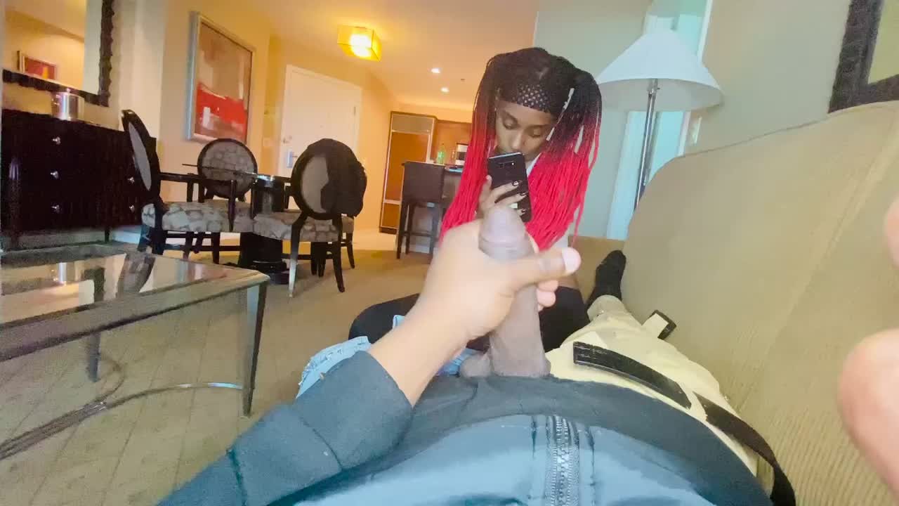 S1E6 JERKING OFF IN FRONT OF MY STEP-SISTER WHILE SHE TEXTING HER BOYFRIEND