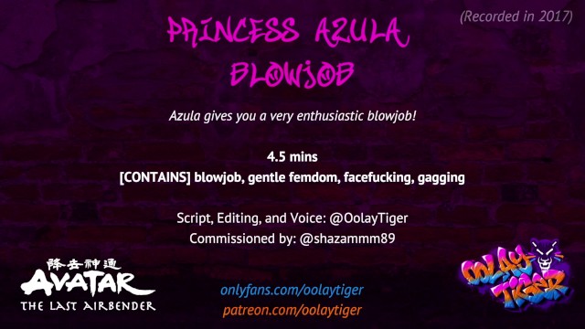 640px x 360px - AVATAR] Princess Azula Blowjob | Erotic Audio Play by Oolay-Tiger -  Pornhub.com