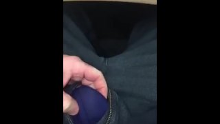 Exposing My Flaccid Uncut Cock At My Work Station Where Anyone Can Walk By