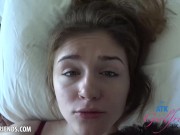 Preview 1 of Rosalyn Sphinx wakes up and wants a creampie. POV 1-2