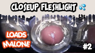 Loadsmalone Fleshlight Quick Shot Launch Super Close Up HD Cumshot Slow Motion