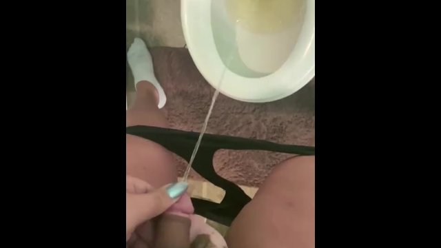 Soft Tranny Cock Pissing