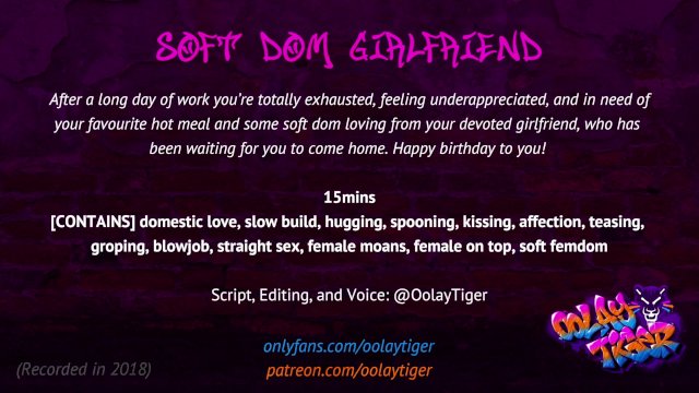 Soft Dom Girlfriend  Erotic Audio Play by Oolay-Tiger