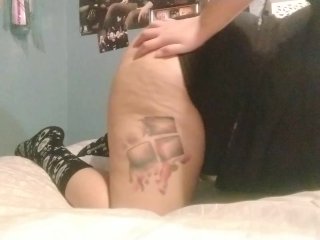 amateur, doggystyle, tattoo milf, solo female