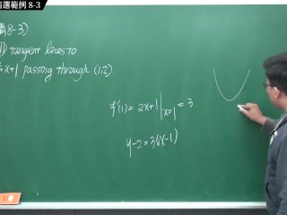 [重啟][真・Pronhub 最大華人微積分教學頻道] 微分篇重點八：切線專論｜精選範例 8-3｜數學老師張旭