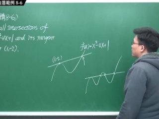 [重啟][真・Pronhub 最大華人微積分教學頻道] 微分篇重點八：切線專論｜精選範例 8-6｜數學老師張旭