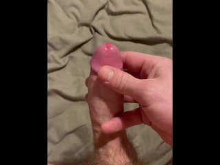 massage, frenulum edging, cum shot, big cock