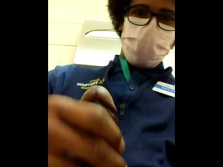 Caught by coworker and ejeculated at the same time - not planned