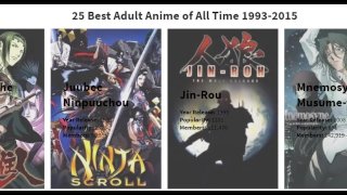 Top 25 beste porno anime hentai cartoons XXX of all time 1993-2015 door populariteit, Japans en Chinees