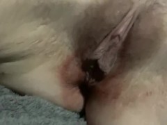 PT2 Periodssex pulling out on my hot girlfriends pussylips