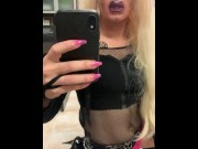 Preview 4 of Crossdresser CD Strokes Cock Teases Ass Needs Daddy's Dick - Tgrirl Whore