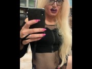 Preview 6 of Crossdresser CD Strokes Cock Teases Ass Needs Daddy's Dick - Tgrirl Whore