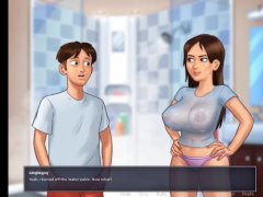 SUMMERTIME SAGA spying on Debbie in the shower PC GAMEPLAY 