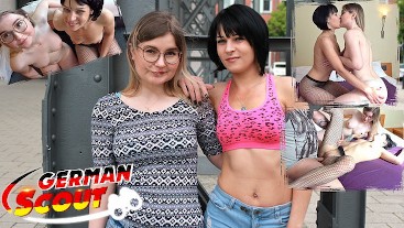 2 offenherzige Mädels aus Berlin | Erster FFM Dreier beim echten Sextreffen
