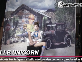 422-Sesión De Fotos Entre Bastidores Adelle Unicornio - Cosplay