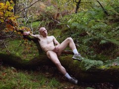 Piss play in the woods