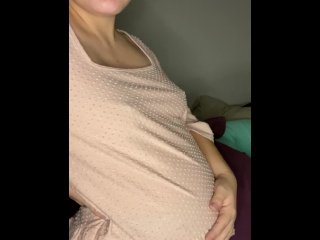Pregnant milf tease