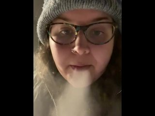 BBW smoking vape fetish 