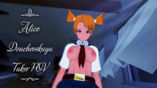 Futa Alice Dvachevskaya showed you a secret Taker POV