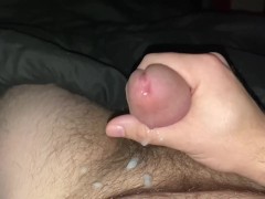 Hard cock gets jacked off 