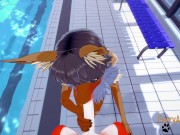 Preview 6 of Pokemon Yaoi - Eevee & Fox Sex in a Pool