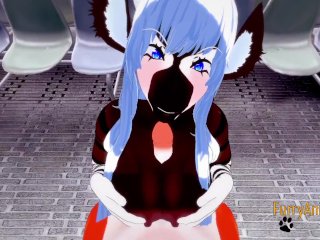 Furry Hentai - Zebra & Fox Yiff