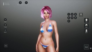 Sunbaycity SFM Hentai Game Ep 1 Walking Around In A Sexy Red One-Piece Swimsuit In A GTA Parody