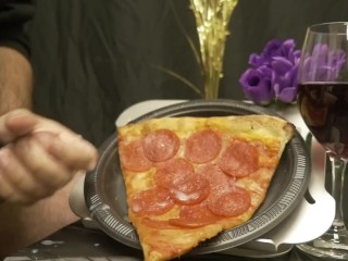 blasting pizza with my gooey cum ~ LoadsMalone