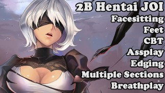2B's Experiment - Hentai JOI (Facesitting, Füße, CBT, Assplay, CEI, Edging, Roulette, MultiSection)