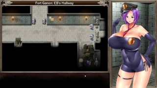 Karryn's Prison [RPG Hentai game] Ep.1 The new warden help the guard to jerk off on the floor