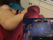 Preview 6 of She cums while gaming, shaking orgasm