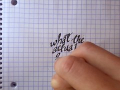 What the Actual F*ck Calligraphy