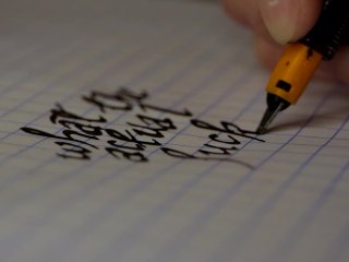writing, calligraphy, sfw porn, kink