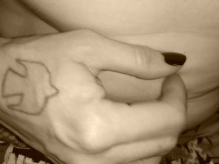 Nipple Massage With Painted Nails, Trans Man Pre Op, Erect