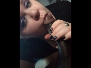 love sucking dick, blowjob, interracial, bbw