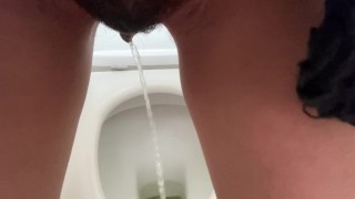 PISSING IN THE TOILET