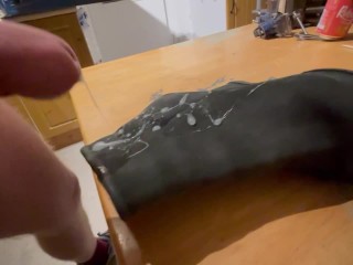 She Cheated so I Splashed Cum all over her Boots before I Left the House