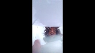 Hot wanking long hair guy