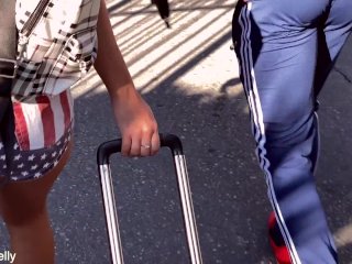 Picked up a cute girl on the street and fucked her for money