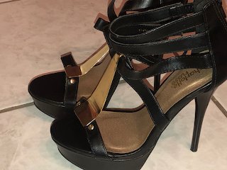 latina, exclusive, heels, shoefuck