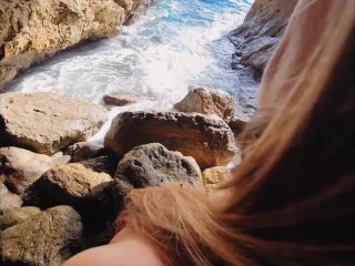 IBIZA CAVE FUCK - Hottest Amateur Couple TanlineJourney Gets Wet& Naughty by the_Ocean