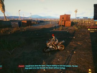 Cyberpunk 2077 Panam doesn't need a bike where shes going!