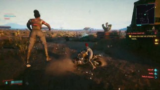 Cyberpunk 2077 Panam doesn't need a bike where shes going!