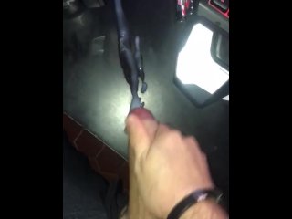 ejac, old young, solo male, vertical video