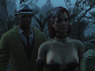 Half-zombie, Half-people Fuck a Pregnant Sexy Brunette | Porno Game 3d